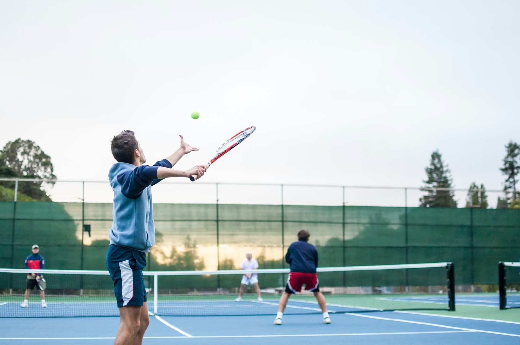 Tennis with friends